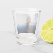 Clipper Zeilschip en Stoomschip 1900's Shot Glas (Achterkant)