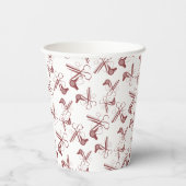 Clippers Kam Blower Patroon Ronde Aangepaste Logo Papieren Bekers (Achterkant)