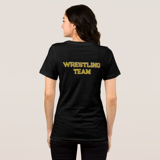 Clippers Wrestling Women's Tee Tri-Blend Shirt (Achterkant volledig)
