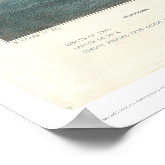 Clipperschip "Flying Cloud" (0397A) Poster (Hoek)