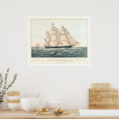 Clipperschip "Flying Cloud" (0397A) Poster (Keuken)