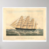 Clipperschip "Grote Republiek" (0398A) Poster (Voorkant)
