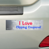 Clipping Coupons bumpersticker (Op auto)
