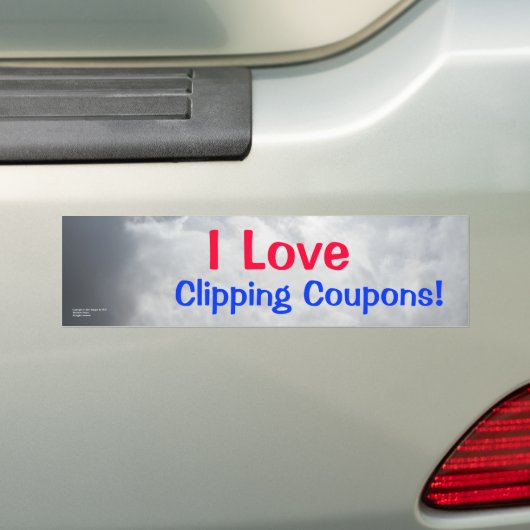 Clipping Coupons bumpersticker (Op auto)