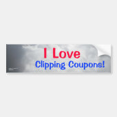 Clipping Coupons bumpersticker (Voorkant)