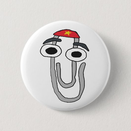 Clippy de Rebel Ronde Button 5,7 Cm (Voorkant)