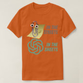 Clippy in de lakens Chat GPT in de straten T-shirt (Design voorkant)