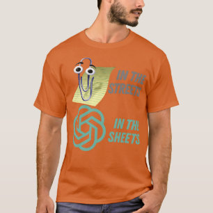 Clippy in de lakens Chat GPT in de straten T-shirt