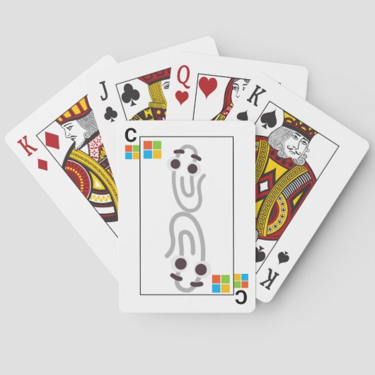 Clippy of Windows Meme Card Deck Pokerkaarten (Achterkant)