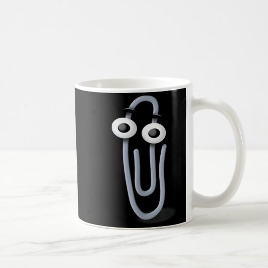 Clippy Paper Clip Funny Meme Page Note  Koffiemok (Rechts)