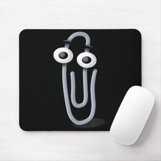Clippy Paper Clip Funny Meme Page Note  Muismat (Met muis)
