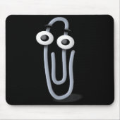 Clippy Paper Clip Funny Meme Page Note  Muismat (Voorkant)