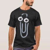 Clippy Paper Clip Funny Meme Page Note  T-shirt (Voorkant)