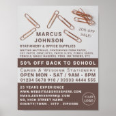 Clips, benodigdheden voor kantoorbenodigdheden, St Poster (Voorkant)