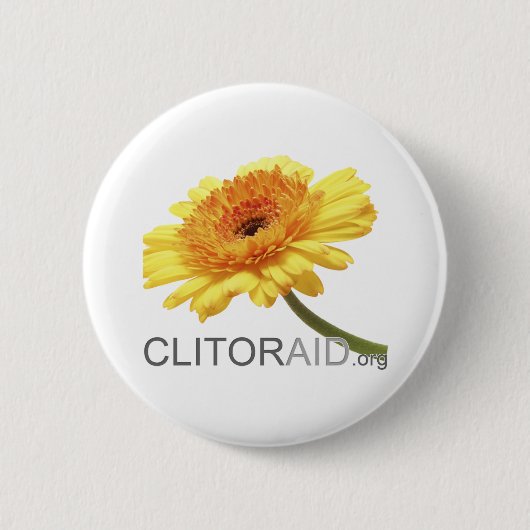 Clitoraid.org Ronde Button 5,7 Cm (Voorkant)
