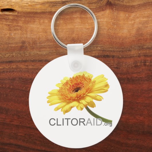Clitoraid.org Sleutelhanger (Voorkant)
