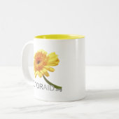 Clitoraid.org Tweekleurige Koffiemok (Voorkant links)