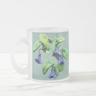 Clitoria ternatea - Blue Darwin Pea Matglas Koffiemok