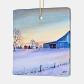 Clity Creek Boerderij Keramisch Ornament (Links)