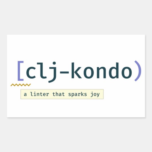 Clj-kondo sticker (Voorkant)