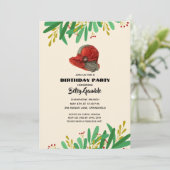 Cloche Derby Birthday Party Kaart (Staand voorkant)