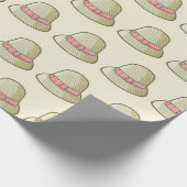 Cloche Hoed Geel Cadeaupapier (Hoek)