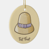 Cloche Pet Beige Keramisch Ornament (Rechts)