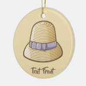 Cloche Pet Beige Keramisch Ornament (Links)