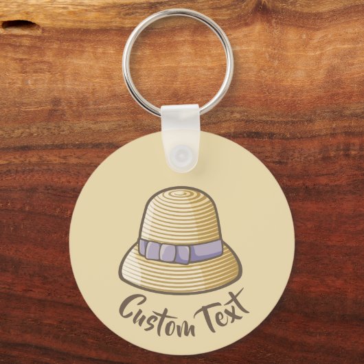 Cloche Pet Beige Sleutelhanger (Voorkant)