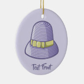 Cloche Pet Lila Keramisch Ornament (Rechts)