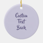 Cloche Pet Lila Keramisch Ornament (Achterkant)