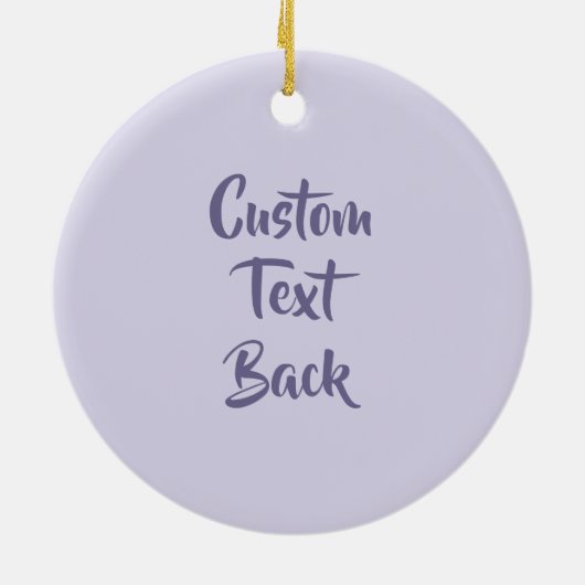 Cloche Pet Lila Keramisch Ornament (Achterkant)