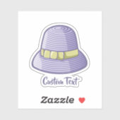 Cloche Pet Lila Sticker (Vel)