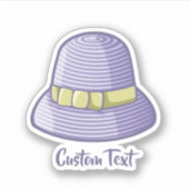 Cloche Pet Lila Sticker (Voorkant)
