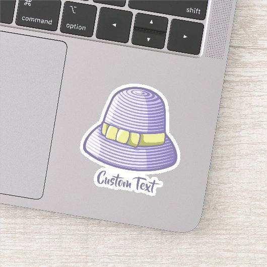 Cloche Pet Lila Sticker (Detail)