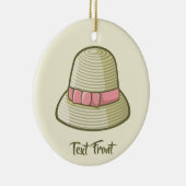 Cloche Pet Yellow Keramisch Ornament (Rechts)