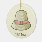Clochehoed Geel Keramisch Ornament (Links)