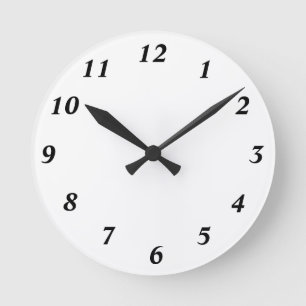clock 12 template ronde klok