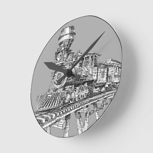 Clock: 1880 Baldwin Ronde Klok (Hoek)