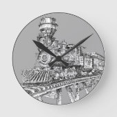 Clock: 1880 Baldwin Ronde Klok (Voorkant)