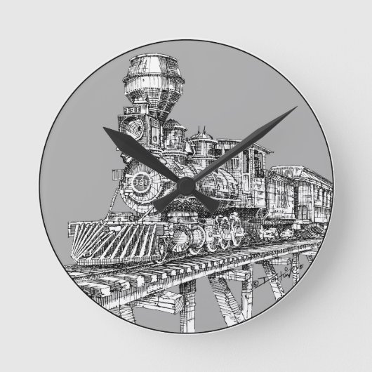 Clock: 1880 Baldwin Ronde Klok (Voorkant)