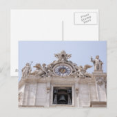 Clock and Bell, Vaticaanstad, Rome, Italië Briefkaart (Voorkant / Achterkant)