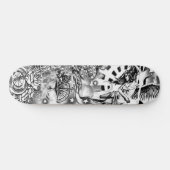 Clock Compass Angel-vlaggen Rozen decanteren skate Persoonlijk Skateboard (Horizontaal)