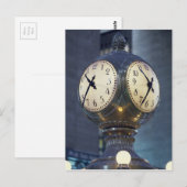 Clock Concursus Grand Central Station New York Briefkaart (Voorkant / Achterkant)