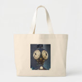 Clock Concursus Grand Central Station New York Grote Tote Bag (Voorkant)