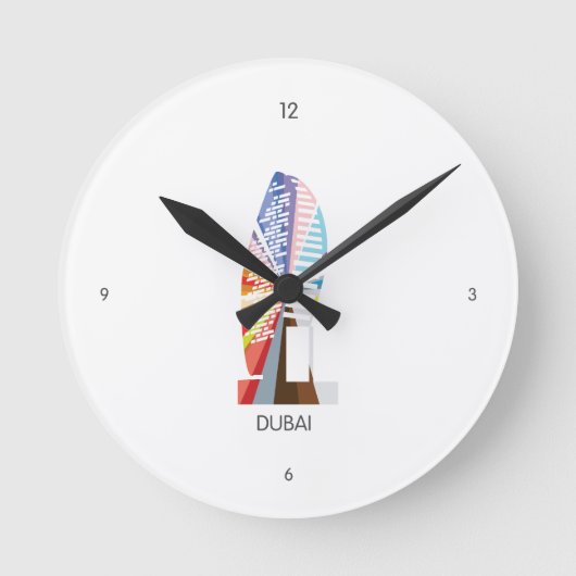 Clock - Dubai Ronde Klok (Voorkant)