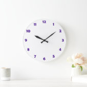 Clock Face Numbers - violet Grote Klok (Huis)