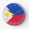 Clock Philippino flag Bubble Design