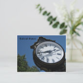 Clock Railroad Sq. Briefkaart (Staand voorkant)