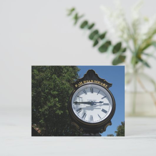 Clock Railroad sq. Santa Rosa, Ca. Briefkaart (Staand voorkant)